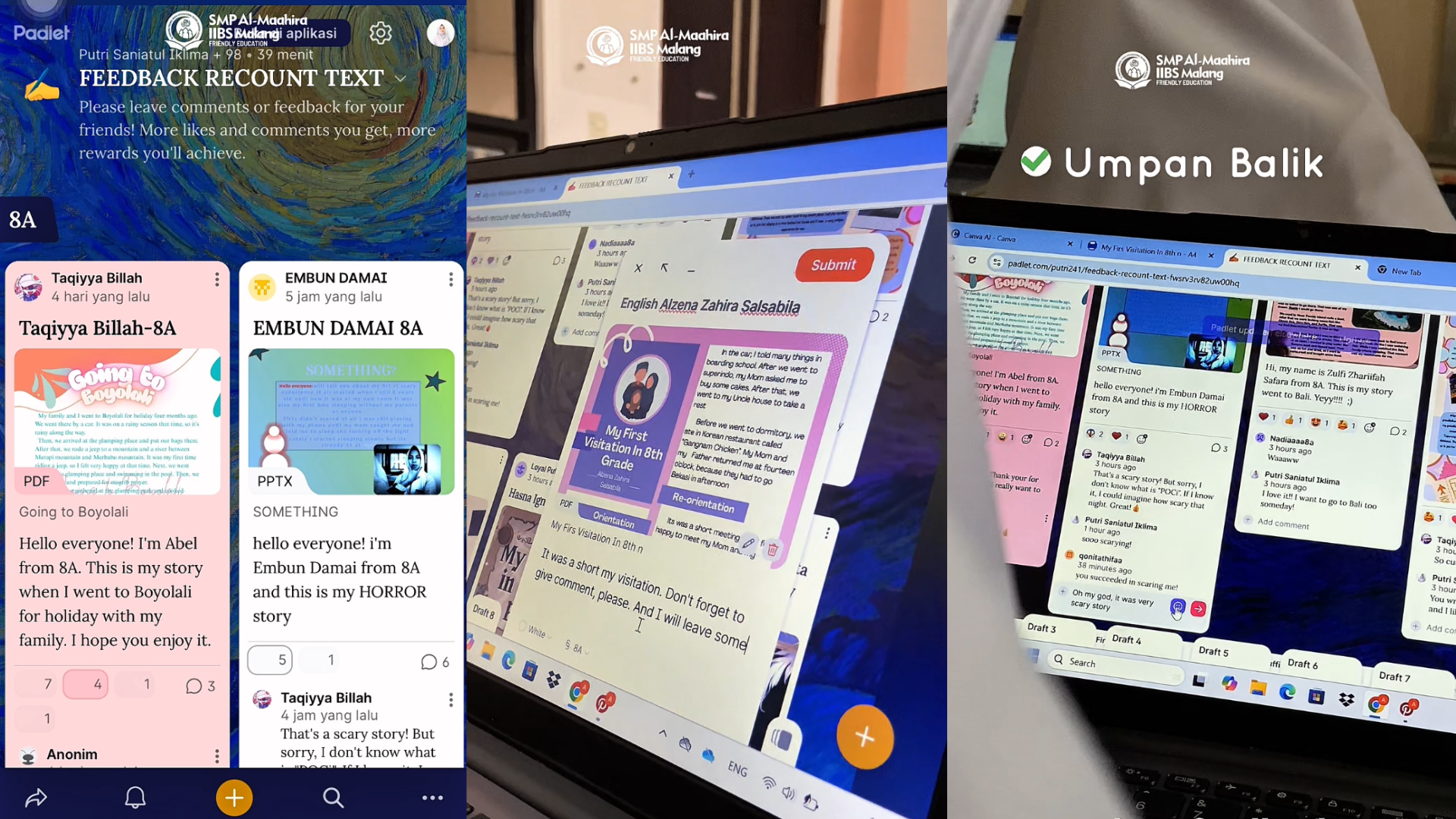 Writing Anti Boring Dengan Menggunakan Padlet